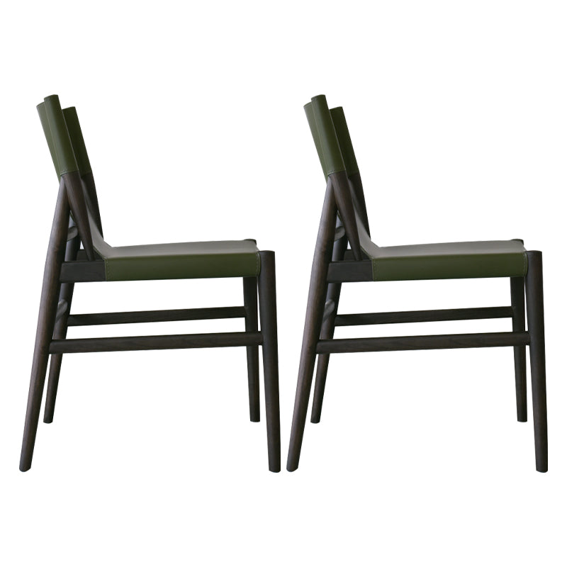 Modern Simple Side Chair Wooden Frame Kitchen Dining Chair for Home Use