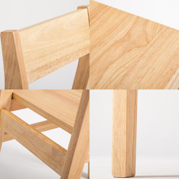 Wood Contemporary Kitchen Armless Chairs Open Back Dining Side Chair