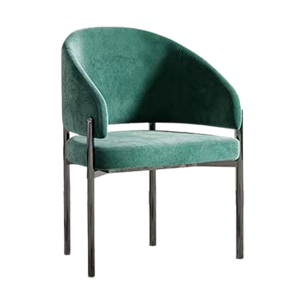 Luxury Style Metal Arm Dining Chair with Upholstered for Dining Room