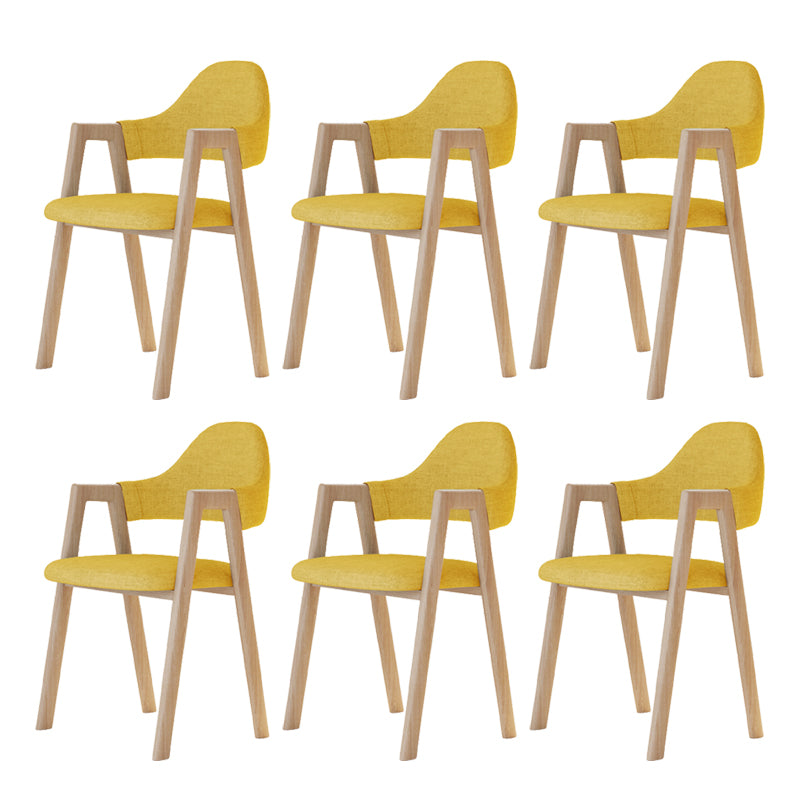 Modern Metal Chair Open Back Kitchen Dining Arm Chair for Dinning Room