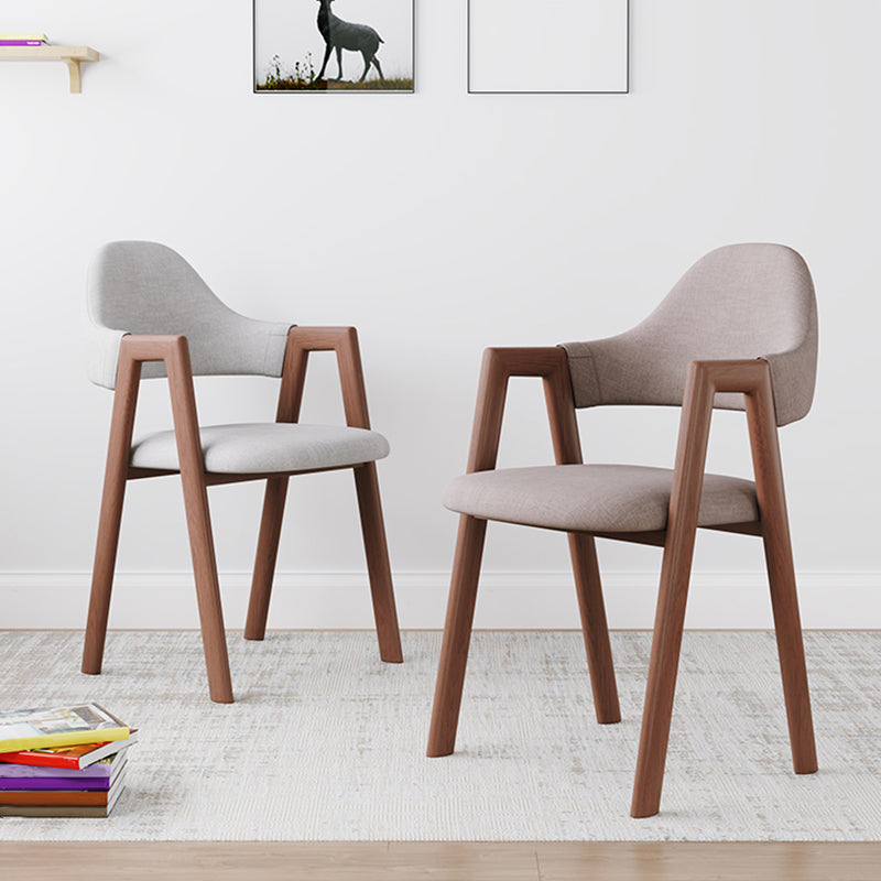 Modern Metal Chair Open Back Kitchen Dining Arm Chair for Dinning Room