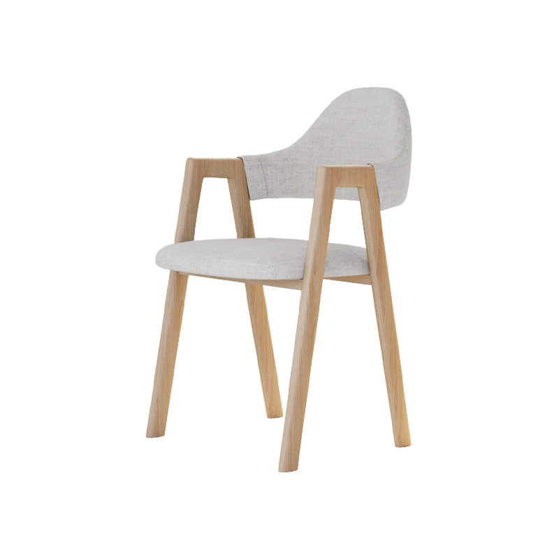 Modern Metal Chair Open Back Kitchen Dining Arm Chair for Dinning Room