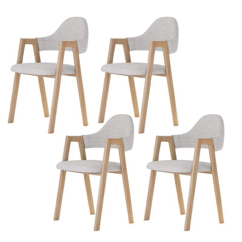 Modern Metal Chair Open Back Kitchen Dining Arm Chair for Dinning Room