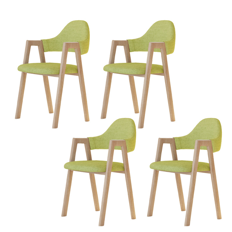 Modern Metal Chair Open Back Kitchen Dining Arm Chair for Dinning Room