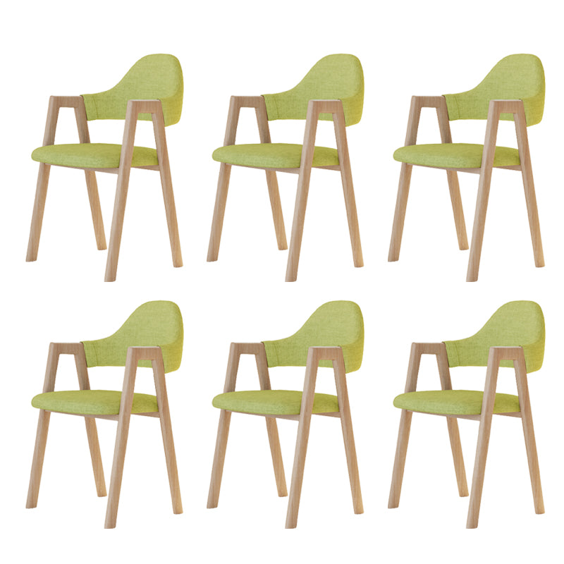 Modern Metal Chair Open Back Kitchen Dining Arm Chair for Dinning Room