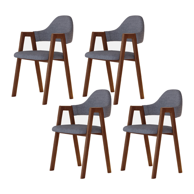 Modern Metal Chair Open Back Kitchen Dining Arm Chair for Dinning Room