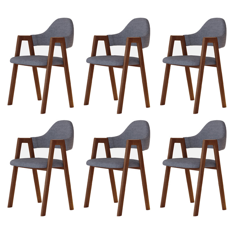 Modern Metal Chair Open Back Kitchen Dining Arm Chair for Dinning Room