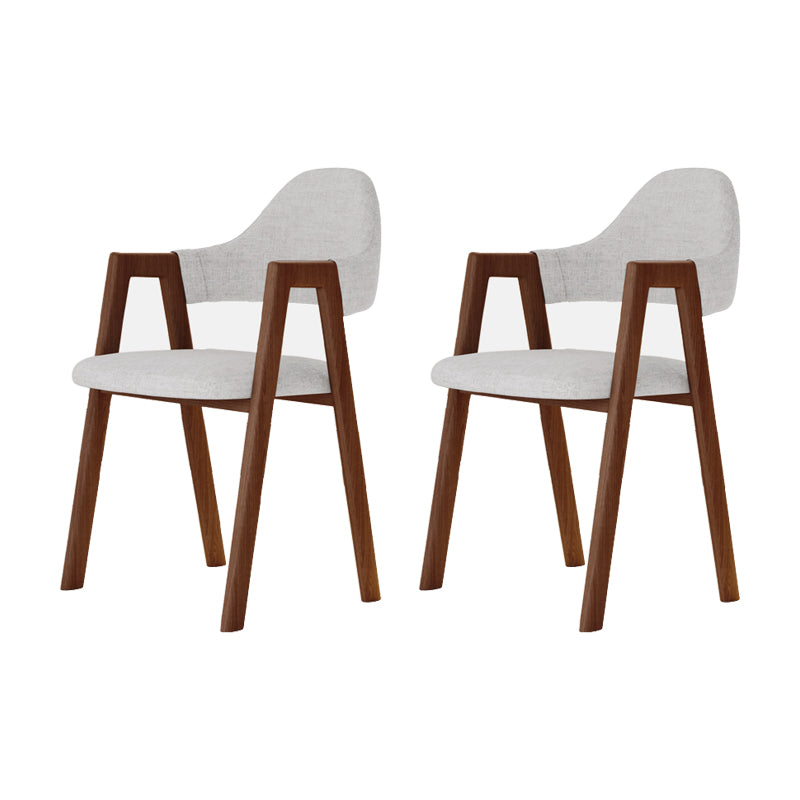 Modern Metal Chair Open Back Kitchen Dining Arm Chair for Dinning Room