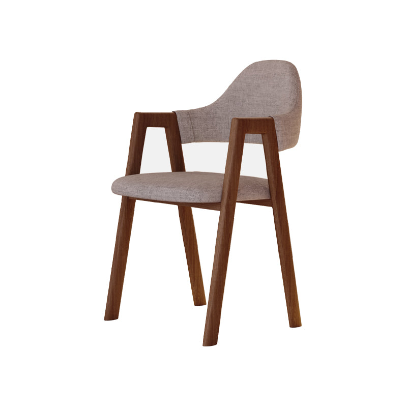 Modern Metal Chair Open Back Kitchen Dining Arm Chair for Dinning Room