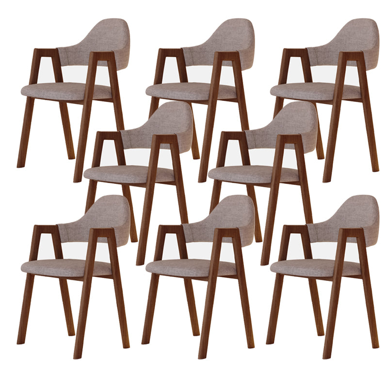Modern Metal Chair Open Back Kitchen Dining Arm Chair for Dinning Room