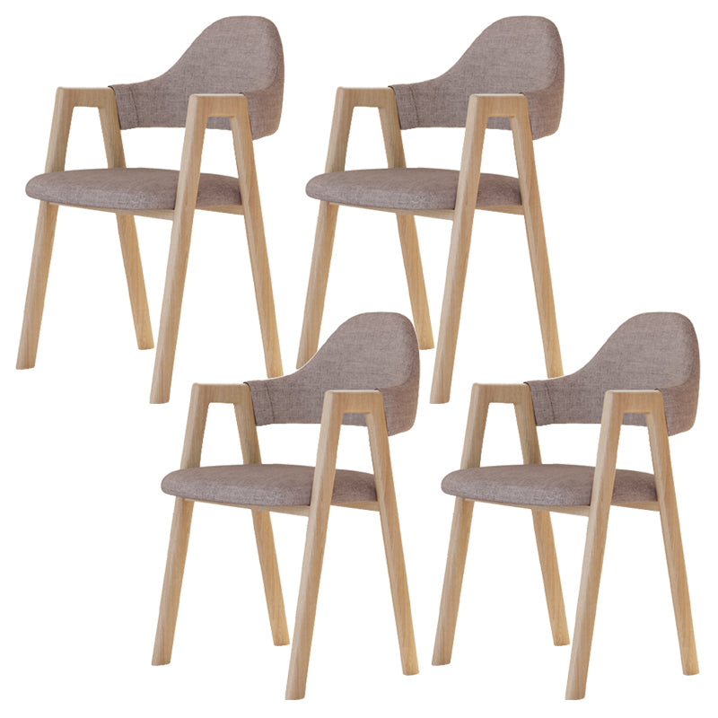 Modern Metal Chair Open Back Kitchen Dining Arm Chair for Dinning Room