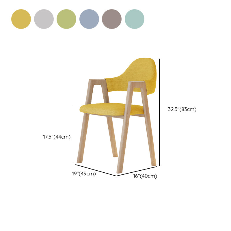 Modern Metal Chair Open Back Kitchen Dining Arm Chair for Dinning Room
