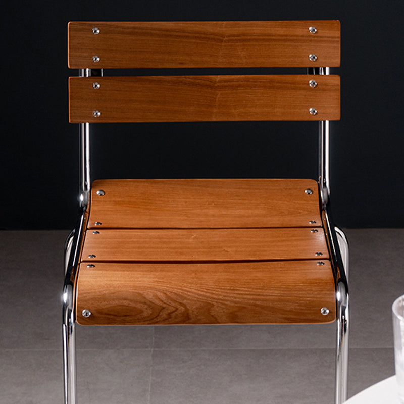 Contemporary Low Back Armless Bar Stools with Silver Metal Base