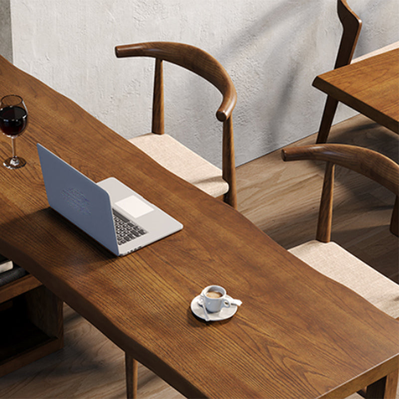 3 Pieces Counter Height Pub Set in Brown, Contemporary Solid Wood