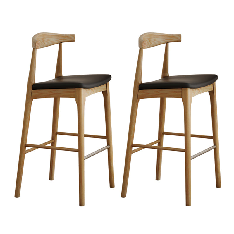 1/2/3 Pieces Counter Height Pub Set in Full Natural with Solid Wood