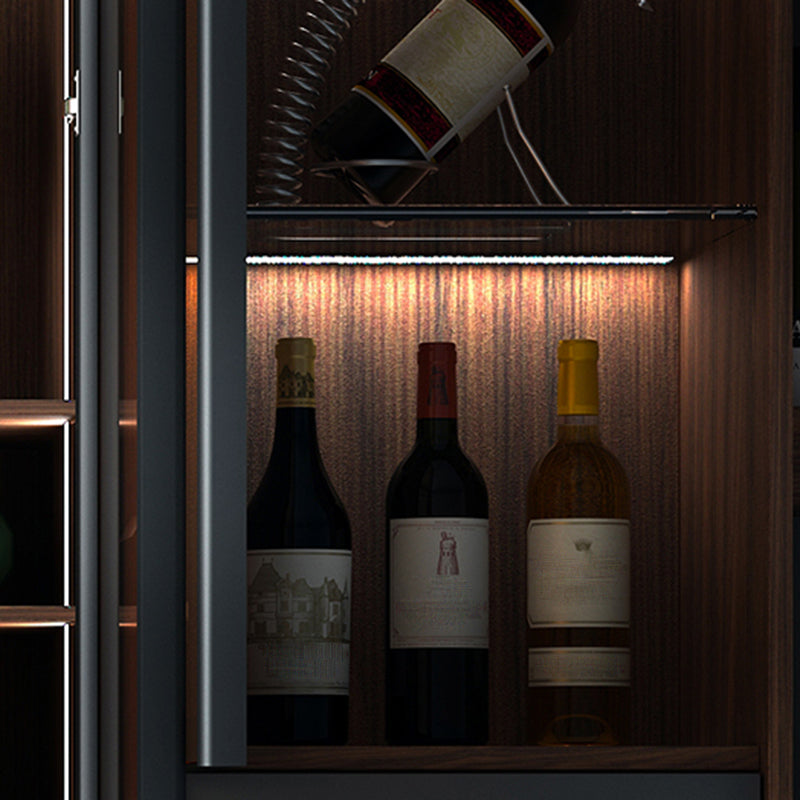 1/2/3 Pieces Counter Height Pub Set in Brown and Black, Modern