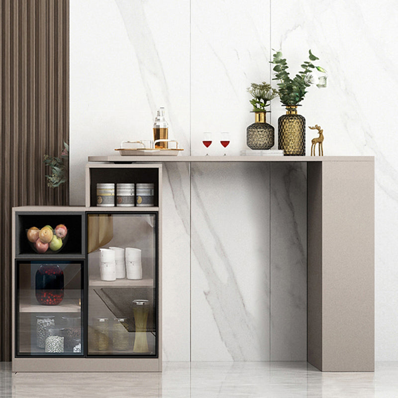 Modern Style Wood Specialty Bar Height Pub Table for Living Room