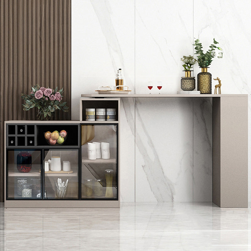 Modern Style Wood Specialty Bar Height Pub Table for Living Room