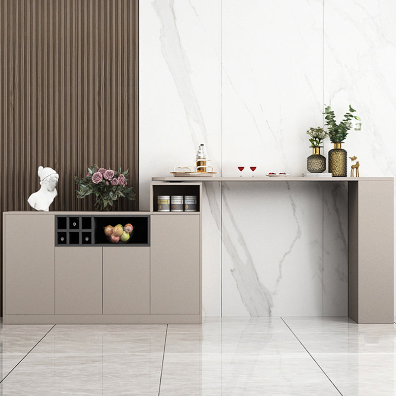 Modern Style Wood Specialty Bar Height Pub Table for Living Room