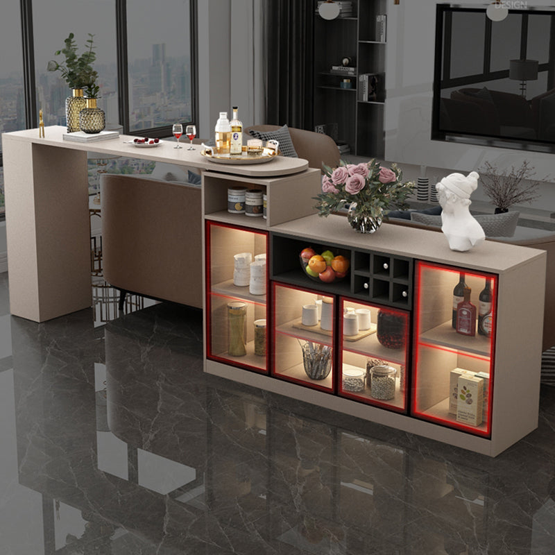 Modern Style Wood Specialty Bar Height Pub Table for Living Room