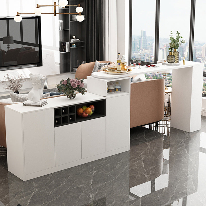 Modern Style Wood Specialty Bar Height Pub Table for Living Room