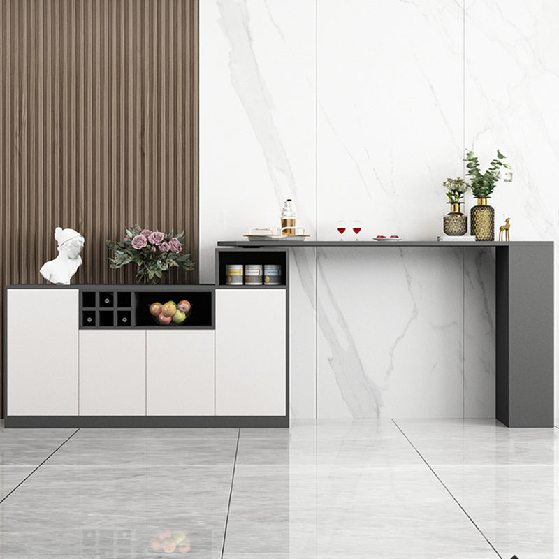 Modern Style Wood Specialty Bar Height Pub Table for Living Room