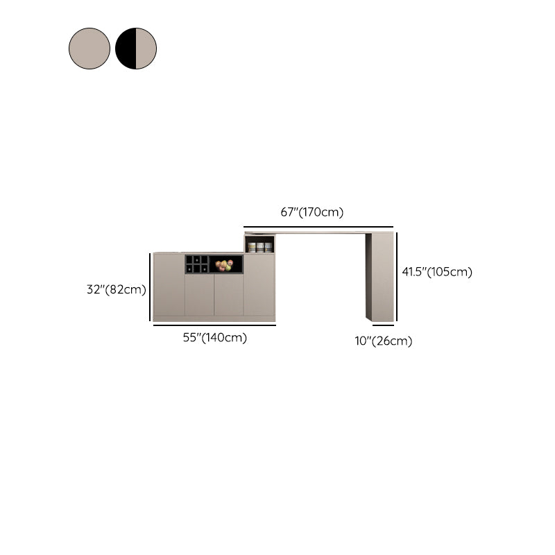 Modern Style Wood Specialty Bar Height Pub Table for Living Room