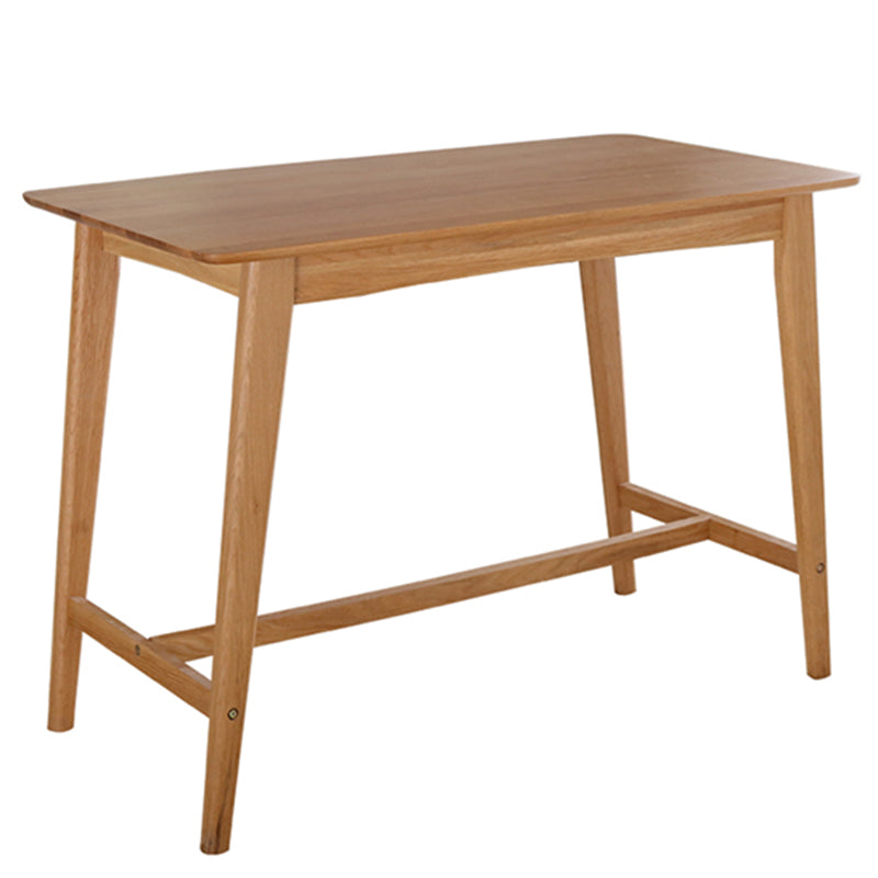 Contemporary Solid Wood Rectangle Bar Height Pub Table for Living Room