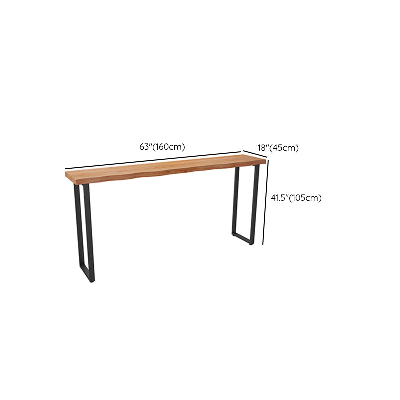 Modern Solid Wood Rectangle Bar Height Pub Table for Dining Room