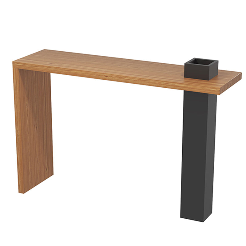 Modern Style Rectangle Solid Wood Bar Height Pub Table for Indoor