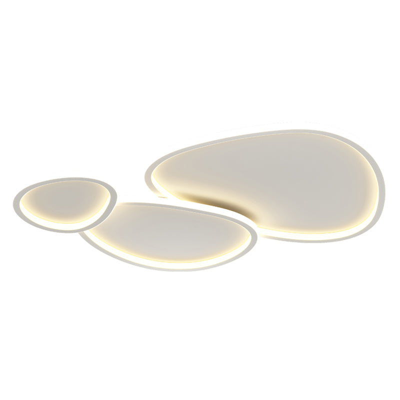 Modern Stye Ceiling Mount Light White LED with Silica Gel Shade for Bedroom