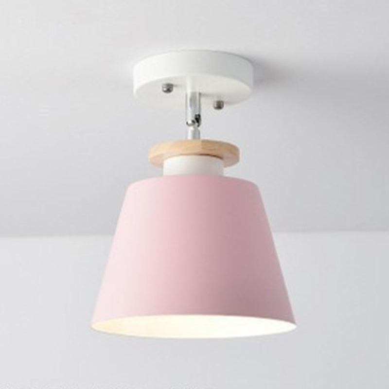 Modern Simple Cylinder Shape Ceiling Light with Iron Shade for Living Room