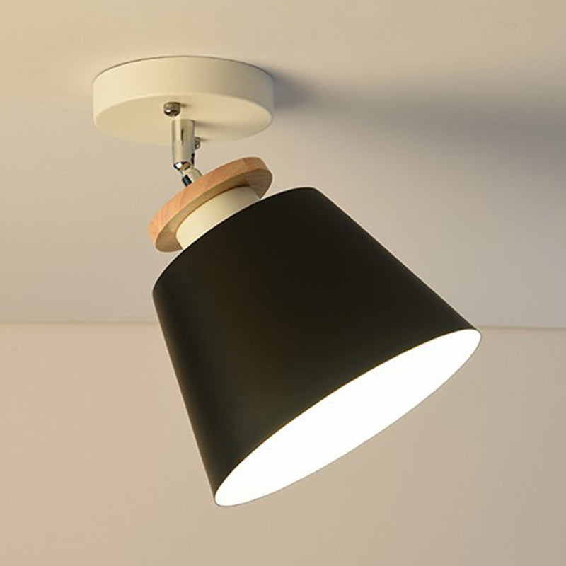 Modern Simple Cylinder Shape Ceiling Light with Iron Shade for Living Room