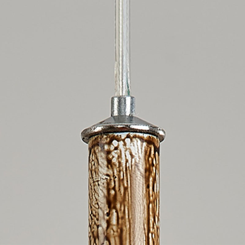 Industrial Multi Head Kitchen Island Fixture Resin and Glass Ceiling Pendant Lighting