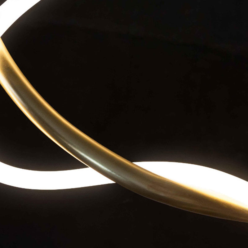 Line Shape Hanging Lamp Modern Island Chandelier Lights for Dining Room