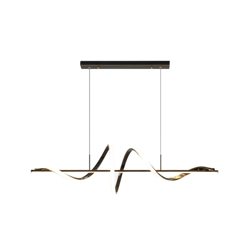 Single Black/Golden Kitchen Island Lighting Modern LED Island Pendant Lighting