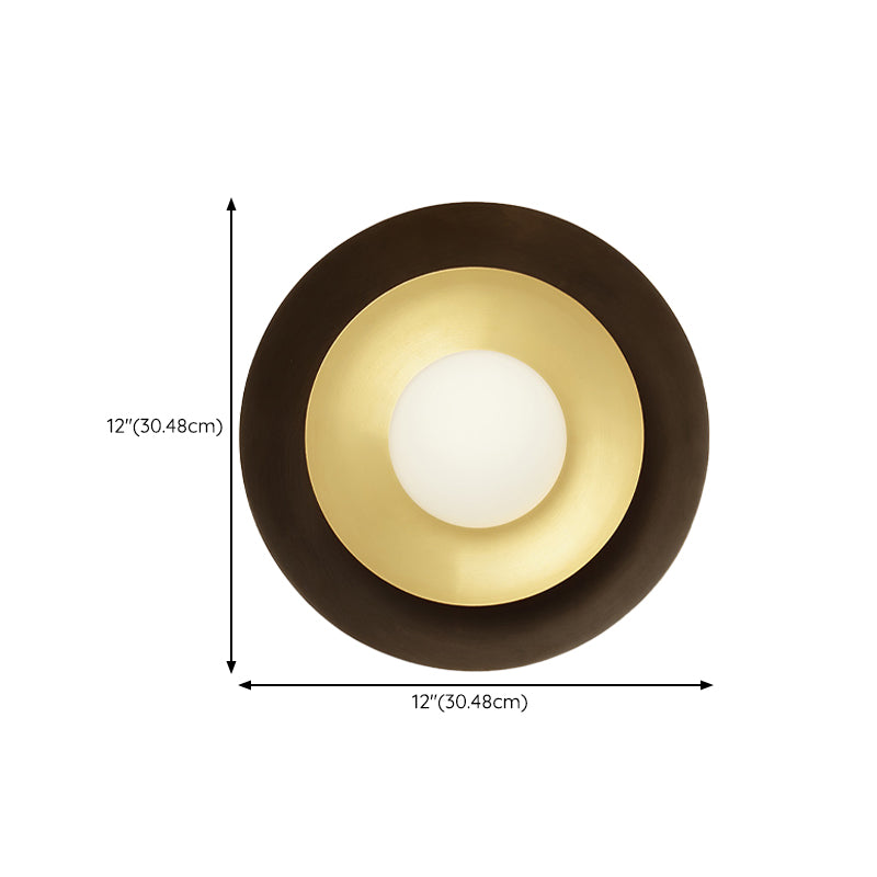 Modern 1-Light Sconce Light Fixturel Brass Wall Light Sconce for Bedroom