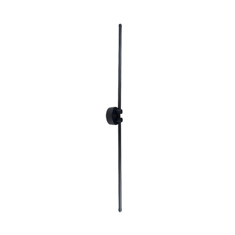 Linear Wall Lighting Industrial Metal Rotatable Wall Sconces in Black