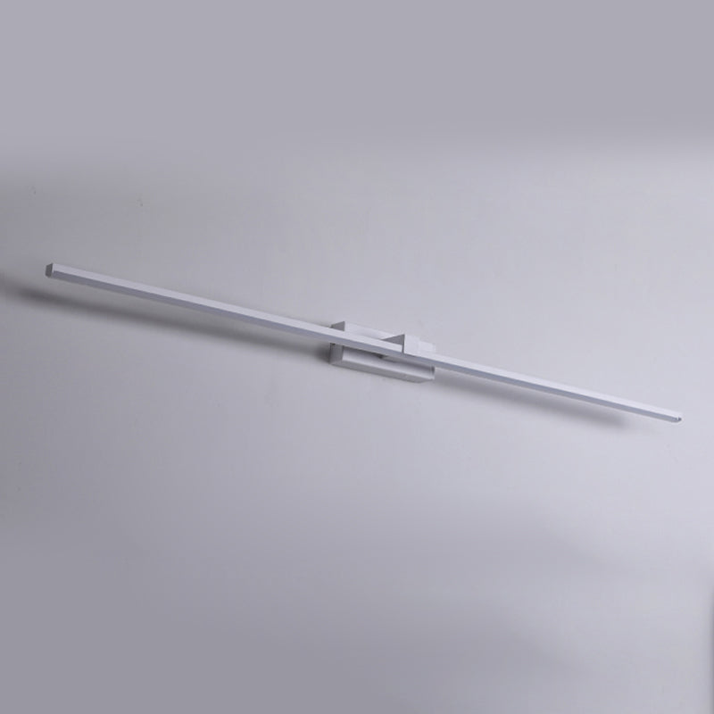 Metal Linear Shape Vanity Lights Modern Style 1 Light Vanity Light Fixtures