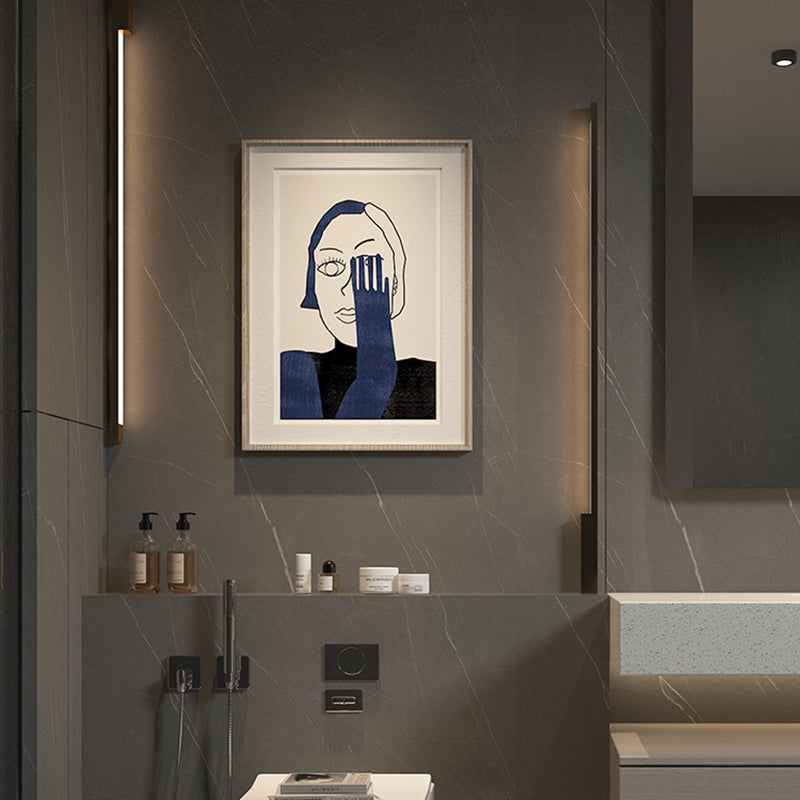 Metal Linear Shape Vanity Lights Modern Style 1 Light Vanity Light Fixtures