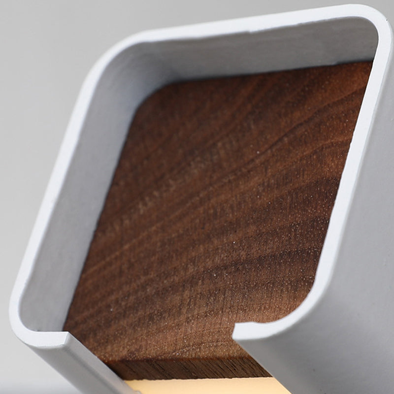 White/Black Single Modern Bathroom Vanity Light LED Wooden Bath Bar