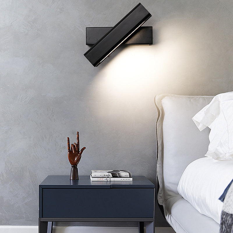 White/Black Single Modern Bathroom Vanity Light LED Wooden Bath Bar