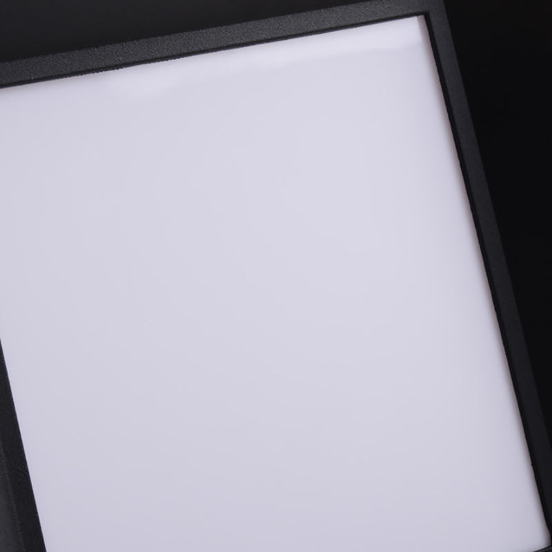 Rectangle Shape Pillar Lamp Metal Waterproof Outdoor Light for Garden