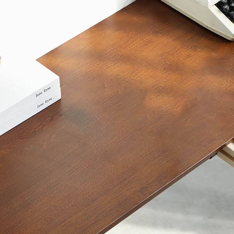 Solid Wood Bedroom Office Desk Modern Style Writing Desk ,29.5-inch High