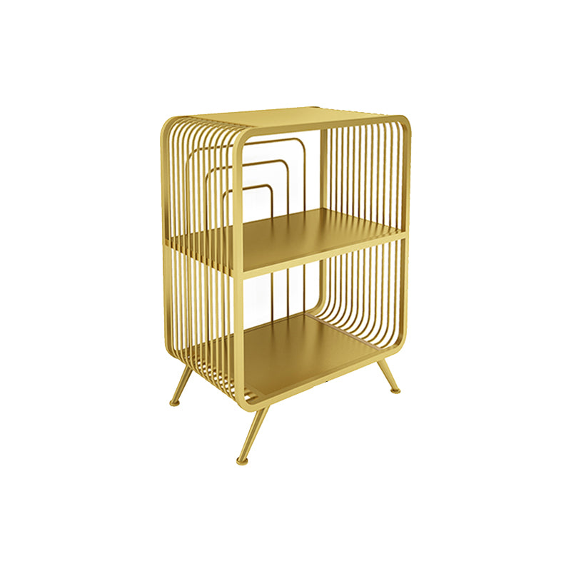 Modern Style Open Back Bookshelf Metal Bookcase for Home Office