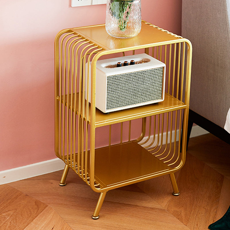 Modern Style Open Back Bookshelf Metal Bookcase for Home Office