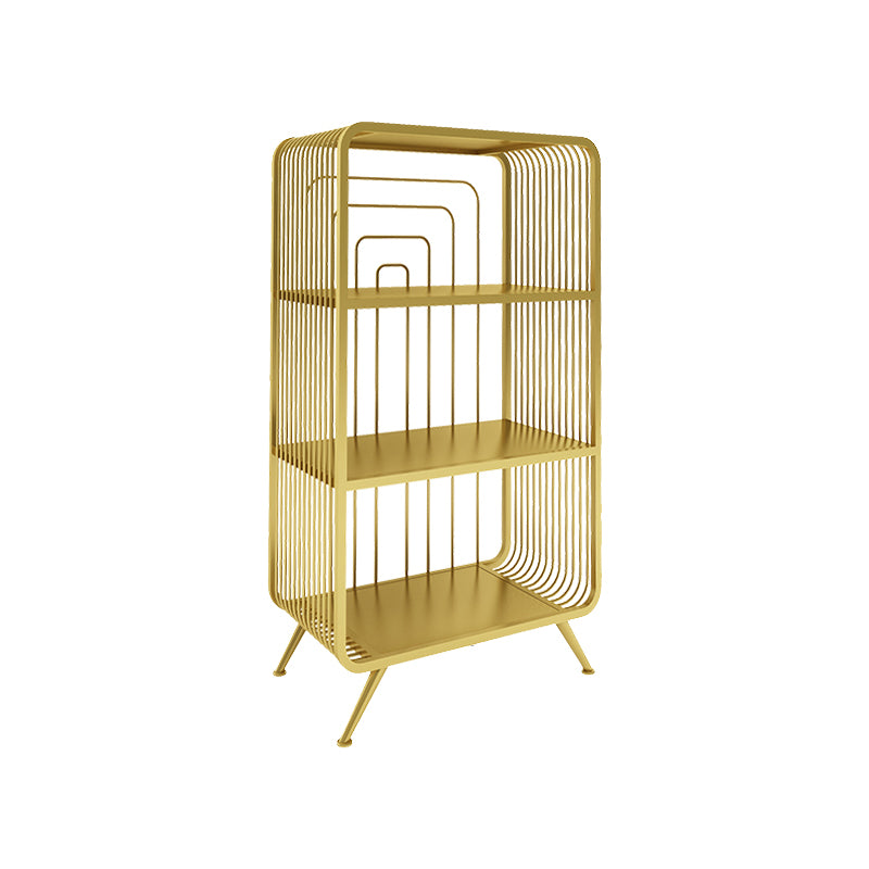 Modern Style Open Back Bookshelf Metal Bookcase for Home Office