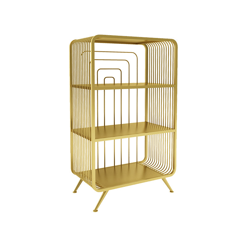 Modern Style Open Back Bookshelf Metal Bookcase for Home Office