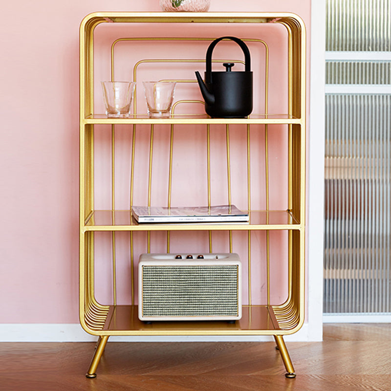 Modern Style Open Back Bookshelf Metal Bookcase for Home Office