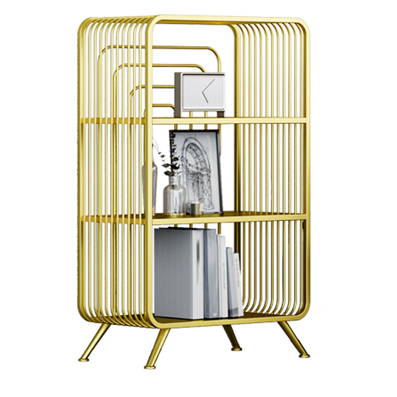 Modern Style Open Back Bookshelf Metal Bookcase for Home Office